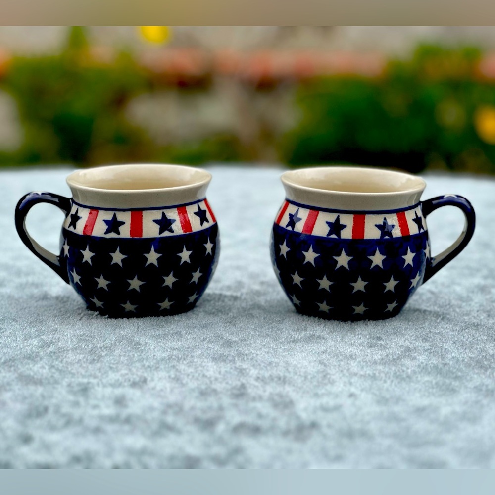 Zaklady Ceramiczne 339-L Americana 7 Oz Bubble Mug Pair